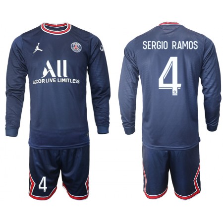 Fußballtrikots Paris Saint-Germain Sergio Ramos 4 Kinder 2021-2022 Langarm Heimtrikotsatz kaufen Fußballtrikots Paris Saint-Germain Sergio Ramos 4 Kinder 2021-2022 Langarm Heimtrikotsatz kaufen